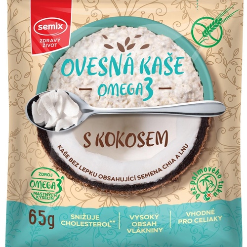 Semix Ovesná kaše s kokosem bez lepku 65 g