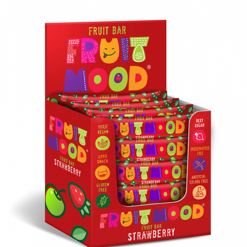 Sergio Ovocná tyčinka Fruit Mood jahoda 30 ks