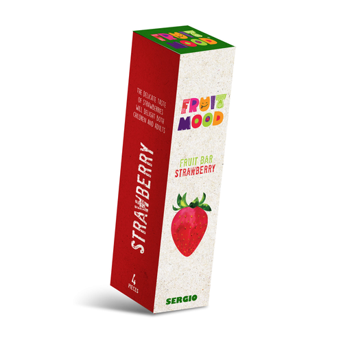 Sergio Ovocná tyčinka Fruit Mood jahoda 4 ks