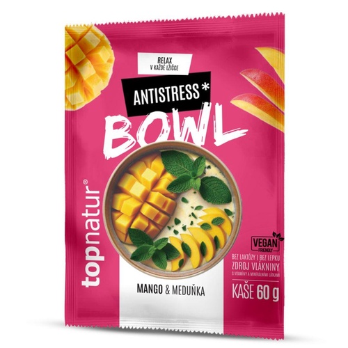 TOPNATUR Bowl kaše Antistress - mango a meduňka 60 g