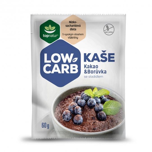 TOPNATUR LOW CARB kaše kakao borůvka 60 g