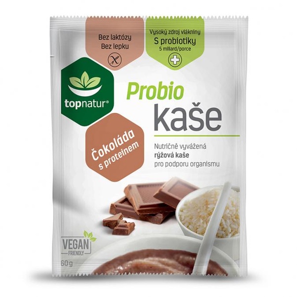 TOPNATUR Probio kaše protein s čokoládou 60 g - 