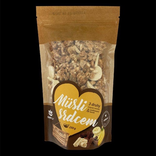 TOPNATUR s.r.o. TOPNATUR Müsli Trio čokolády a banán 250 g