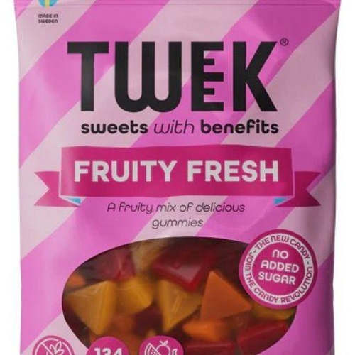 TWEEK FRUITY FRESH Ovocné želé bonbony bez přidaného cukru 80 g