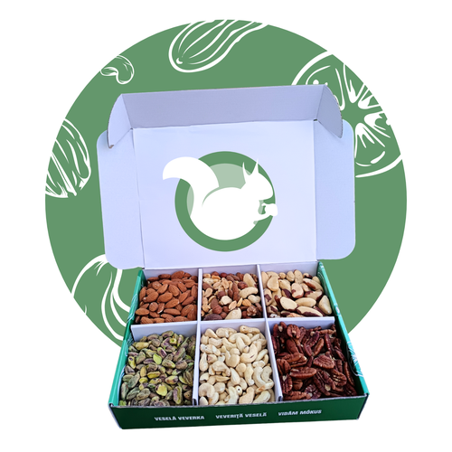 Veselá Veverka Natural ořechový box 800g