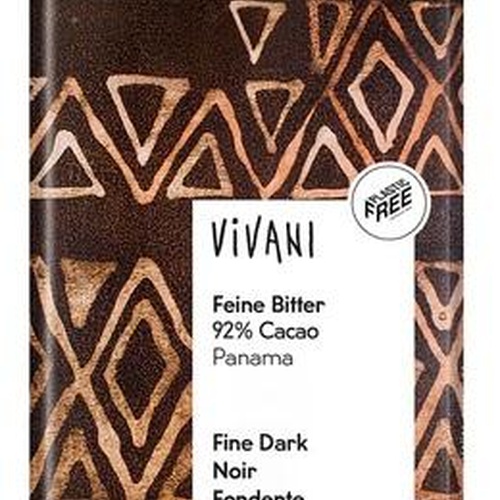 Vivani Čokoláda hořká s kokosovým cukrem 92 %  BIO 80 g