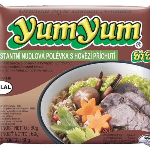 YUM YUM Instantní nudlová polévka hovězí 60 g