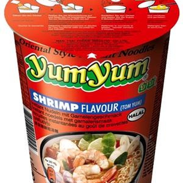 YUM YUM Instantní nudlová polévka v kelímku krevetová 70 g - 