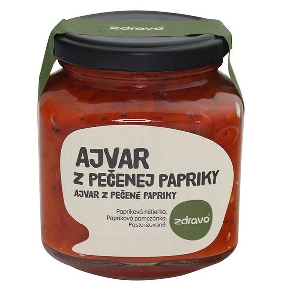 ZDRAVO Ajvar z pečených paprik 300g - 
