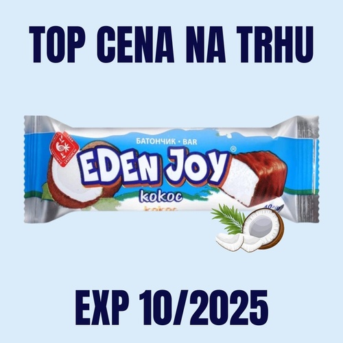 ZHYTOMYR Kokosová tyčinka Eden Joy 40 g EXP 10/2025