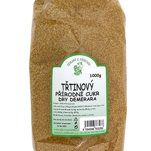 Zdraví z přírody Cukr třtinový Demerara 1kg