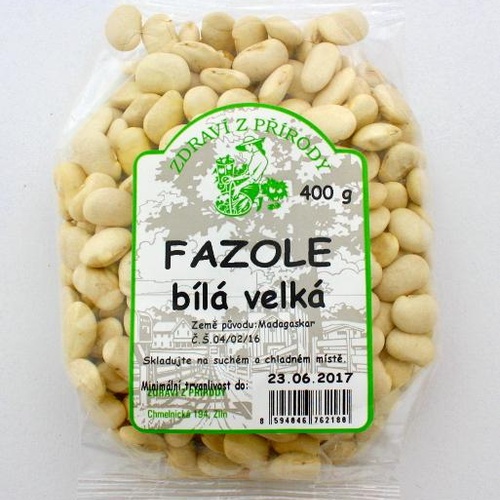 Zdraví z přírody Fazole bílá velká 400g