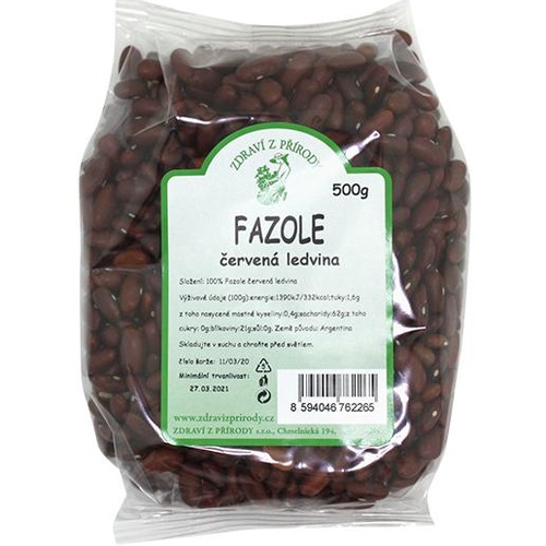 Zdraví z přírody Fazole červená ledvinka 500g
