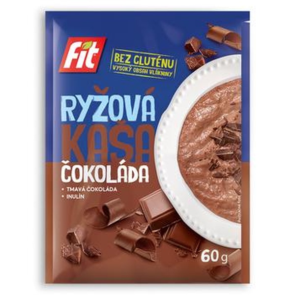 Zdraví z přírody Fit-rýžová kaše čokoláda 60g - 