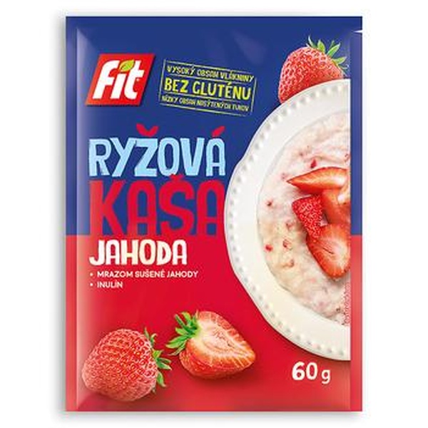 Zdraví z přírody Fit-rýžová kaše jahoda 60g - 