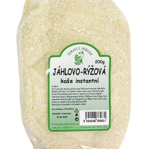 Zdraví z přírody Kaše jáhlovo-rýžová inst. 200g