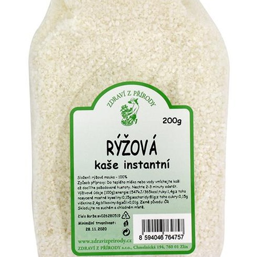 Zdraví z přírody Kaše rýžová inst. 200g