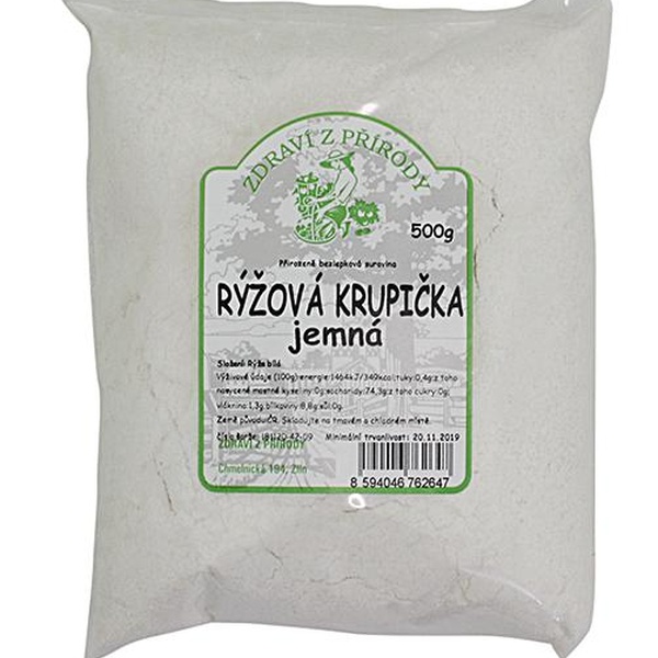 Zdraví z přírody Krupice rýžová 500g - 