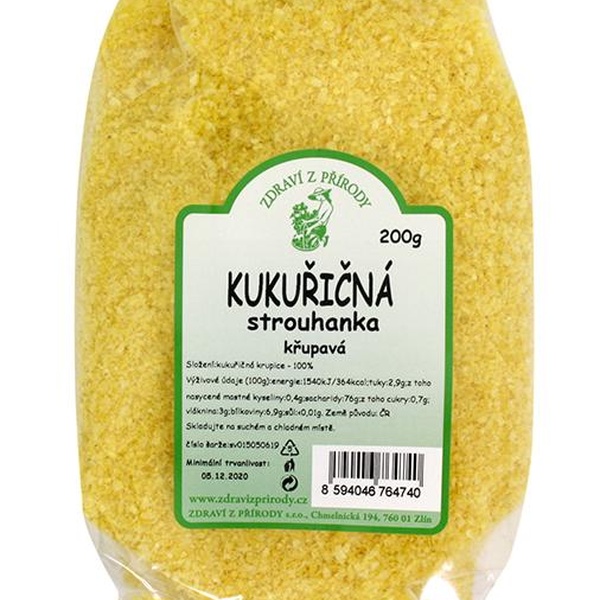 Zdraví z přírody Kukuřičná strouhanka křupavá 200g - 