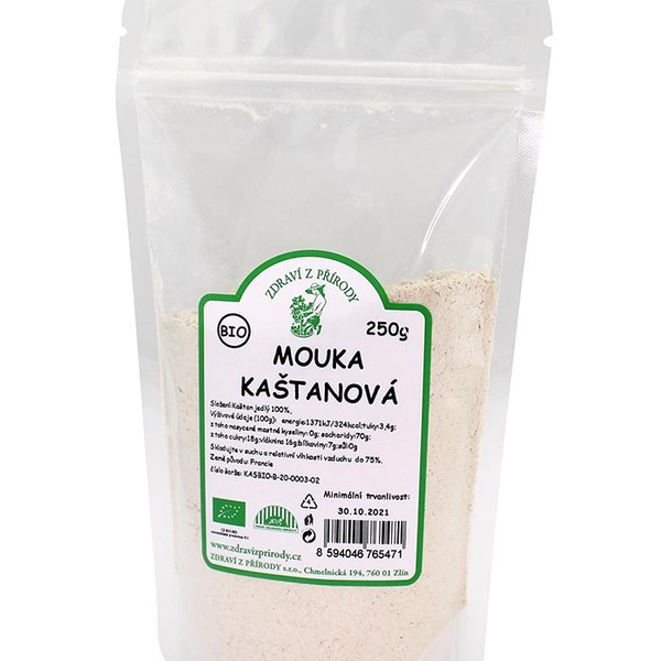 Zdraví z přírody Mouka kaštanová 250g BIO - 