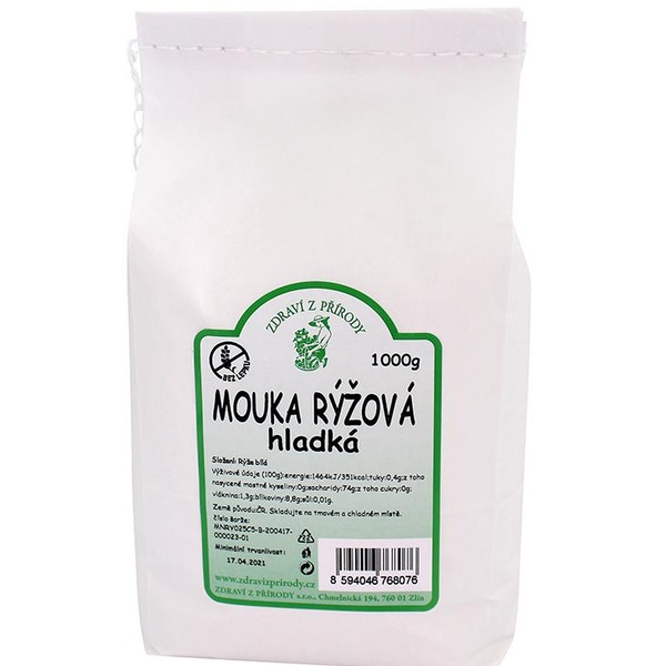 Zdraví z přírody Mouka rýžová hladká 1kg - 