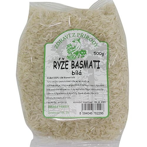 Zdraví z přírody Rýže basmati bílá 500g