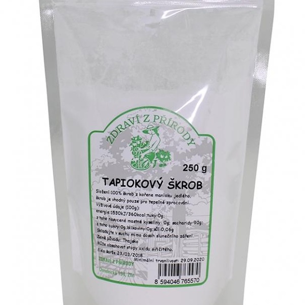 Zdraví z přírody Tapiokový škrob (mouka) 250g - 