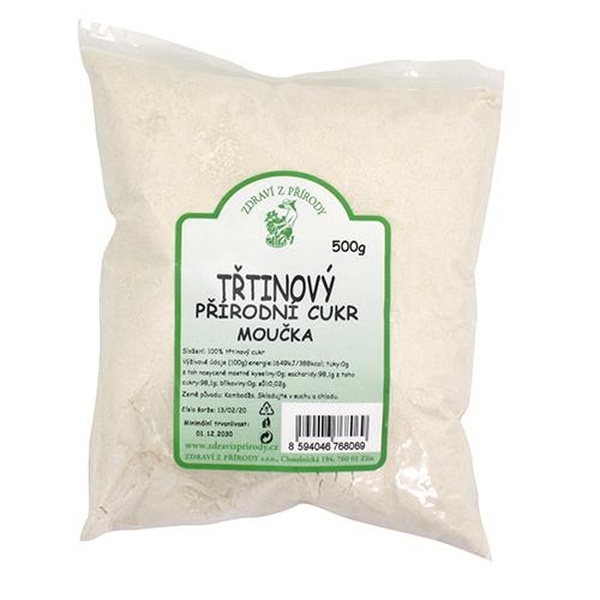 Zdraví z přírody Třtinový cukr moučka 500g - 
