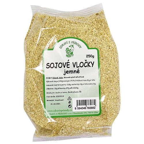 Zdraví z přírody Vločky sojové jemné 250g