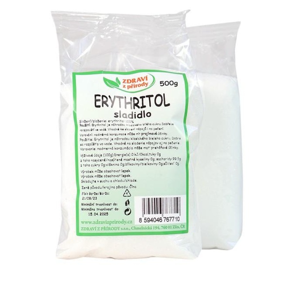 Zdraví z přírody ZP Erythritol 500 g - 