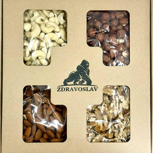 Zdravoslav Dárková kazeta Ořechy natural 600 g