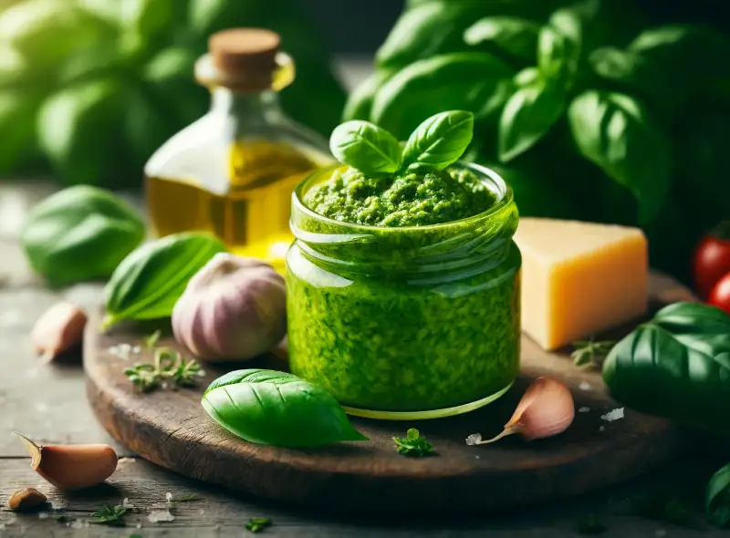 Bazalkové pesto bez ořechů