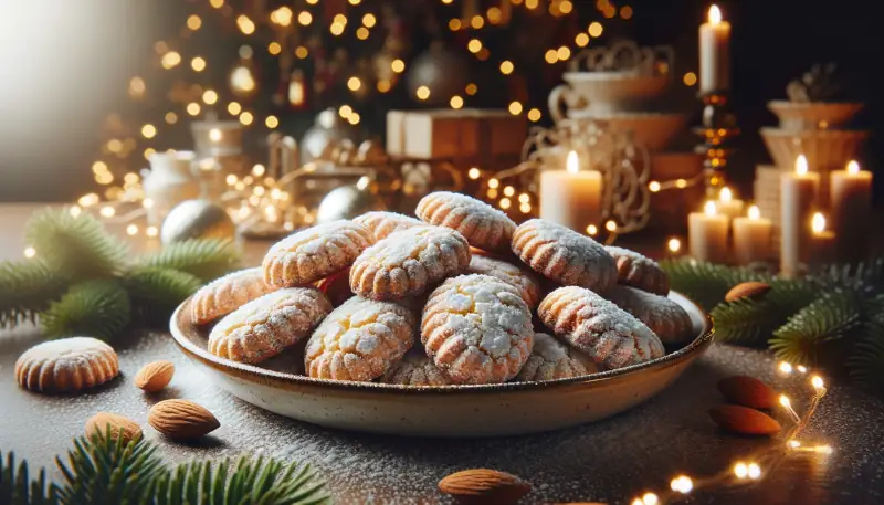 Italské Ricciarelli al cocco (Kokosové Ricciarelli)