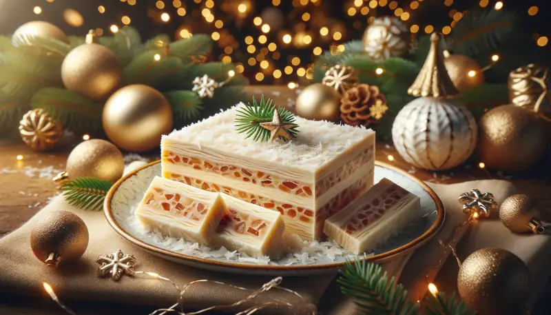 Španělský Turrón de coco (Kokosový Turrón)